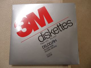 2 Pack Retail Packaged Nos In Package 3m Floppy Diskettes 5.  25 " Ds Dd Rh