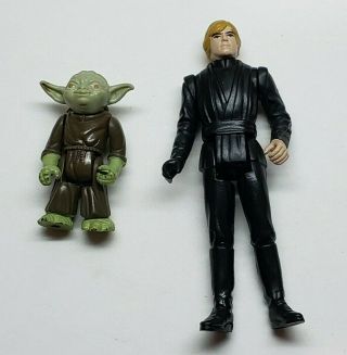 Vintage Star Wars Luke Jedi Knight With Yoda Loose
