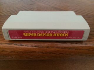 Demon Attack Game Cartridge For The Ti - 99/4a Phm 3129 (1983)