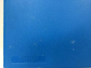 Tandy Vintage Floppy Disk Storage Vtg Blue Computers 80 ' s Blue Case 26 - 1348 Hard 3
