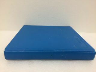 Tandy Vintage Floppy Disk Storage Vtg Blue Computers 80 ' s Blue Case 26 - 1348 Hard 4