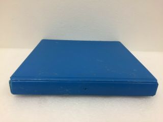 Tandy Vintage Floppy Disk Storage Vtg Blue Computers 80 ' s Blue Case 26 - 1348 Hard 5