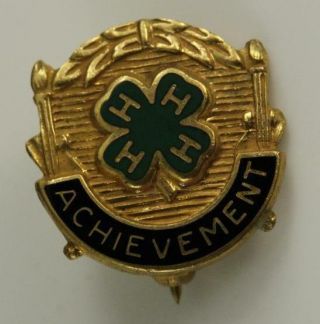 Vintage 4 - H County Honor Achievement Award Lapel Pin Jewelry Ford Motor Co
