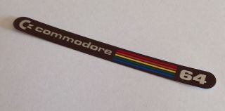 Commodore 64 Badge Label Nameplate Logo C64 2