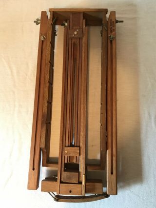 Vintage M.  Grumbacher Inc.  Easel 276 Made in Hong Kong Field Travel Wood Easel 2