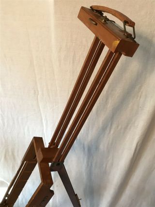 Vintage M.  Grumbacher Inc.  Easel 276 Made in Hong Kong Field Travel Wood Easel 7