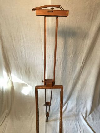 Vintage M.  Grumbacher Inc.  Easel 276 Made in Hong Kong Field Travel Wood Easel 8