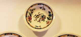 3 Vintage Syracuse China Restaurant Ware Colorful Pheasant Bird Bowls 4