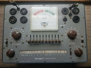 Vintage Allied Knight - Kit 83yx142 83yx143 Vacuum Tube Tester 600 With Manuals