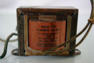 Triad F - 3x Filament Vintage Transformer Western Electric Era