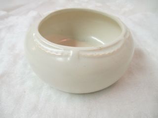 Vintage Broadmoor Pottery Colorado Springs Small Cream Bowl Vase Signed