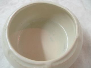 Vintage Broadmoor Pottery Colorado Springs small cream Bowl vase signed 4