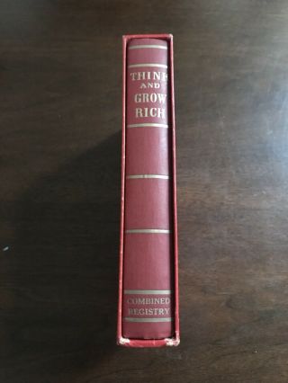 1st Edition THINK AND GROW RICH by Napoleon Hill 1960 Box Cover 4