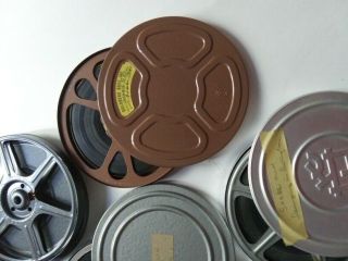 FOUR VINTAGE 8MM 200 FT REELS - 1950 ' S/ 1960 ' S HOME MOVIES INCLUDES TRAVELS 2