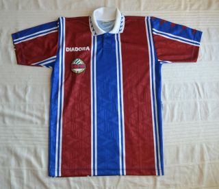 Diadora Old Retro Vintage Jersey Shirt Trikot Mailot Rapid Wien Austria S Size