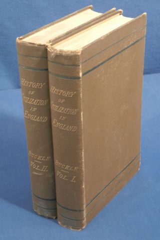 1903 The History Of Civilization In England By Henry Thomas Buckle Vol I,  Ii Hc