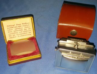 Vintage Ihagee Dresden Waist Level View Finder And Glass Pentacon With Case