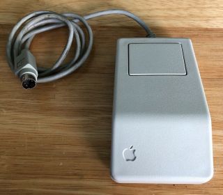 Apple Desktop Bus Mouse Adb Beige Vintage For Mac Classic Se G5431