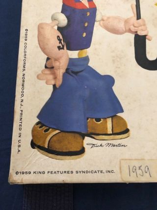 POPEYE THE WEATHERMAN - 1959 Vintage Colorforms from the Golden Age of Television 2