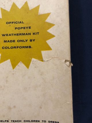 POPEYE THE WEATHERMAN - 1959 Vintage Colorforms from the Golden Age of Television 4