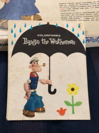 POPEYE THE WEATHERMAN - 1959 Vintage Colorforms from the Golden Age of Television 7