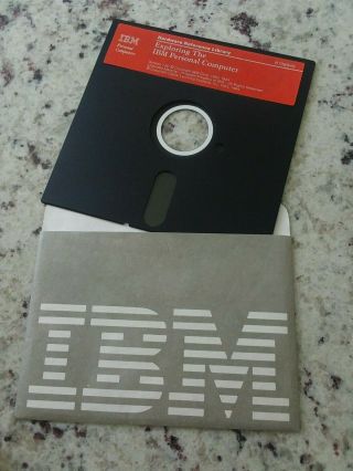 Vintage Ibm " Exploring The Ibm Personal Computer " Floppy Disk,  1983/1984