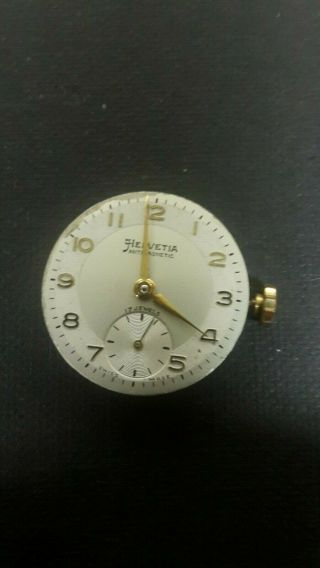 Vintage Gents Helvetia Mechanical Watch 82c Movement