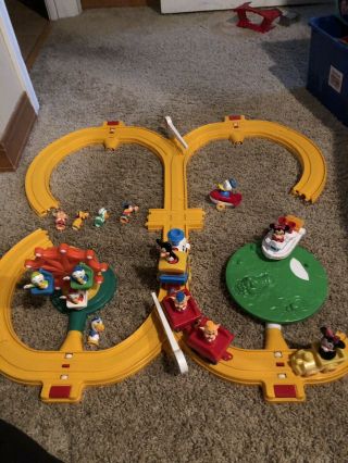 Vintage 1986 Disneyland Mickey Mouse Playmates Train Track Parts Only