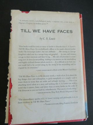 TILL WE HAVE FACES BY C.  S.  LEWIS FROM 1956 1ST EDITION 3