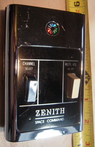 Vintage Television Remote Control Zenith Space Command Two Button