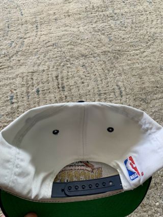 Vintage 90s Denver Nuggets Logo Athletic Sharktooth Snapback Hat Cap 3