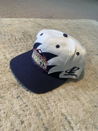Vintage 90s Denver Nuggets Logo Athletic Sharktooth Snapback Hat Cap 7