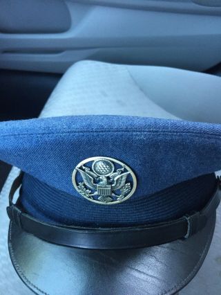 Vintage Air Force Officers Hat From The 60’s Very 100 Percent Wool 4