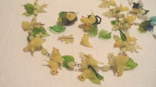 GROUP OF VINTAGE MURANO HAND CRAFTED BIRD AND FLORAL NECKLACES & EARRINGS 2