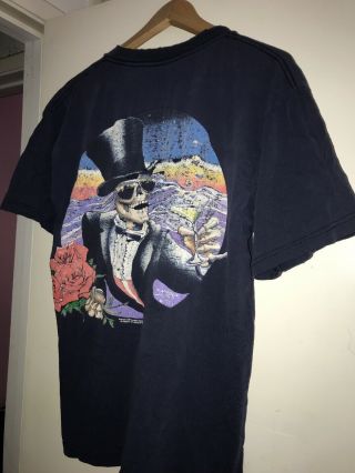 Vtg 1987 Grateful Dead Stanley Mouse T Shirt Graphic Distressed Usa Made Men L