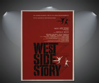 West Side Story Vintage Movie Poster - A1,  A2,  A3,  A4 Available