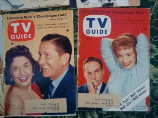 Vintage TV Guides.  All 10 issues from Mar.  31,  1956 through June 8,  1956. 6