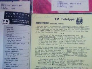 Vintage TV Guides.  All 10 issues from Mar.  31,  1956 through June 8,  1956. 7