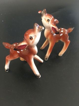 Vintage Bambi Deer Salt And Pepper Shakers - Japan