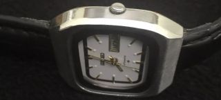 vintage seiko automatic mens watch Day/date White Face,  Grey Bezel Wear 6