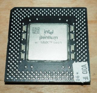 Intel Pentium Mmx 266mhz (2nd Highest Pentiummmx Cpu) Sl2z4 Cpu
