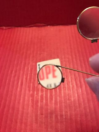 Vintage B&L Bausch & Lomb Double Lens Brass Clip - On Eyeglass Magnifying Loupe 3