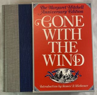 1975 Deluxe Anniversary Edition In Slipcase Gone With The Wind Margaret Mitchell