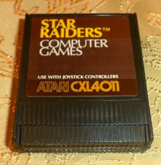 Star Raiders Cartridge For Atari 400/800/xl/xe Computer Comes Guaranteed Game