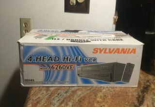 Sylvania 4 Head Hi - Fi Vcr Model 6260ve