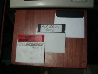 Commodore 64 Red Storm Rising,  Back - Up,  Blank Disk