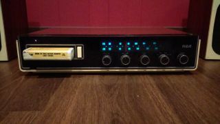 VINTAGE WOOD GRAIN RCA YVD 994R 8 TRACK PLAYER FM AM STEREO WITH SPEAKERS 2