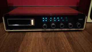 VINTAGE WOOD GRAIN RCA YVD 994R 8 TRACK PLAYER FM AM STEREO WITH SPEAKERS 3
