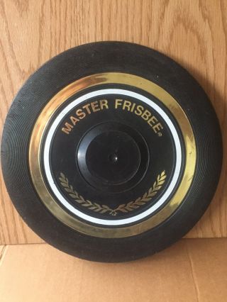 Vintage 1967 Wham - O Master Frisbee 166g Black & Gold 11 "