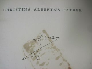 1933 CHRISTINA ALBERTA ' S FATHER SIGNED BY H.  G.  WELLS HC BOOK 5